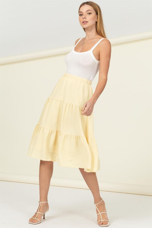 HYFVE Tiered Midi Skirt Skirts RYSE Clothing Co.   