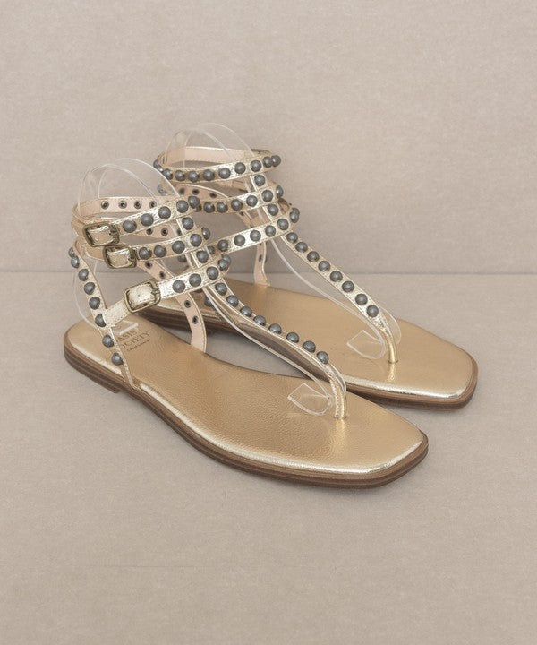 Ariah Studded Gladiator Sandal Shoes RYSE Clothing Co.   
