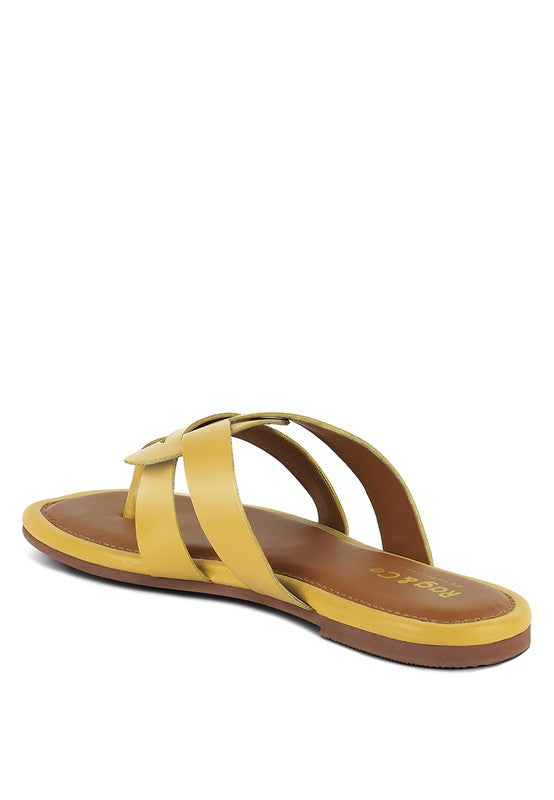 Angel Wide Strap Thong Sandals Shoes RYSE Clothing Co.   