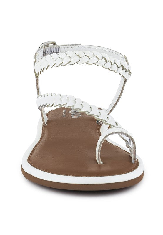 Rhia Braided Flat Sandals Shoes RYSE Clothing Co.   
