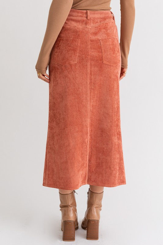 Le Lis Corduroy Maxi Skirt Skirts RYSE Clothing Co.   