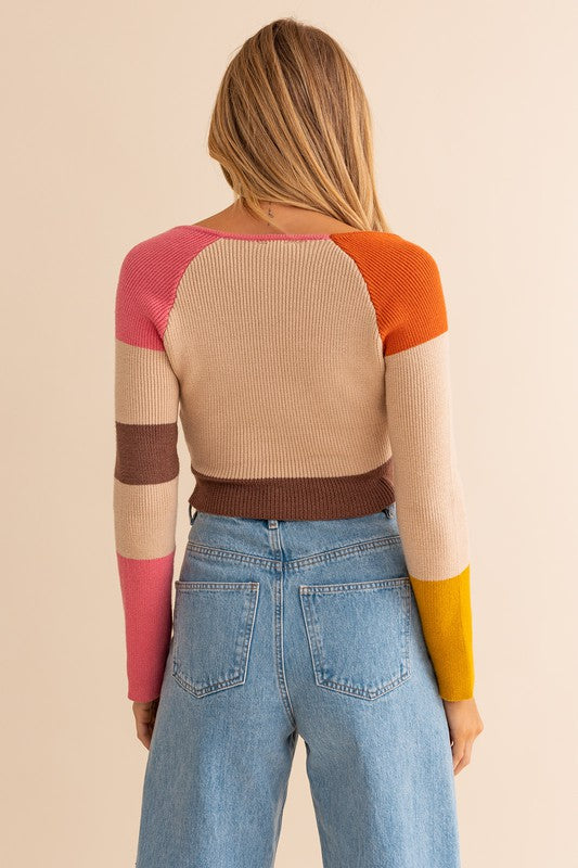 Le Lis Color Block Stripe Knit Top Shirts & Tops RYSE Clothing Co.   