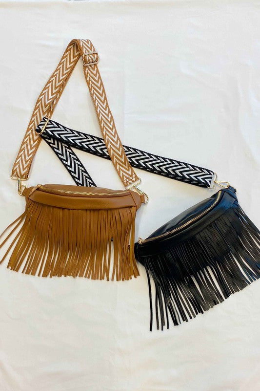 Vegan Leather Fringed Or Not Sling Bag Bags & Luggage - Women's Bags RYSE Clothing Co.   