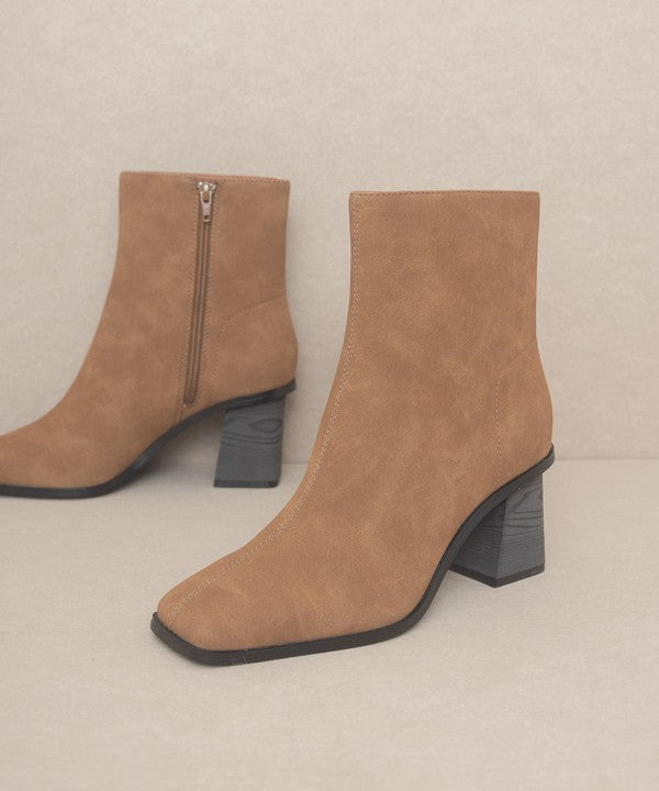 OASIS SOCIETY Square Toe Ankle Boots Shoes RYSE Clothing Co.   