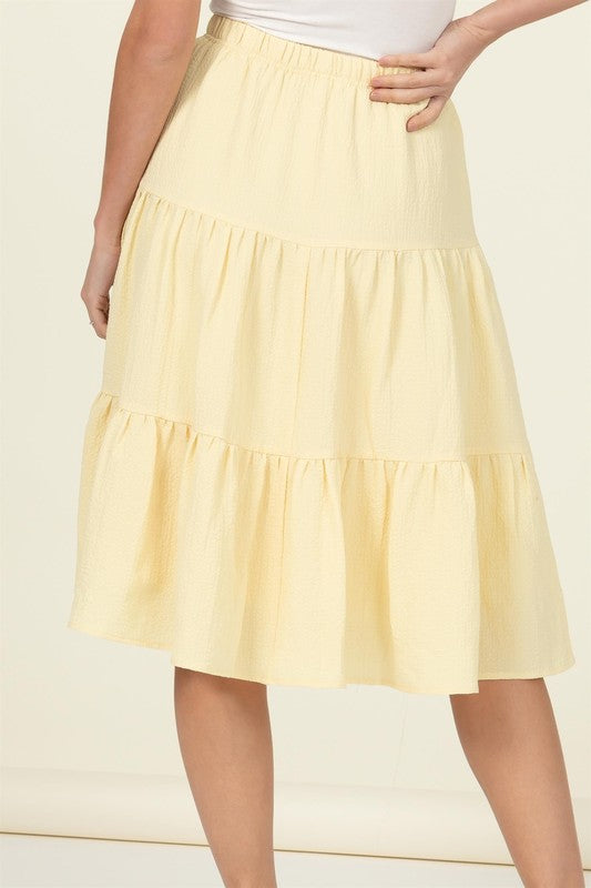 HYFVE Tiered Midi Skirt Skirts RYSE Clothing Co.   
