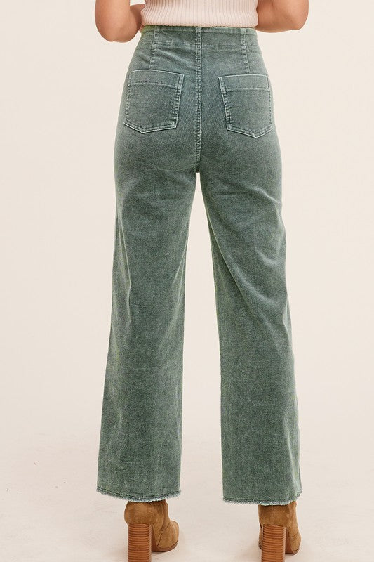 La Miel Mineral Wash Corduroy Pants Pants RYSE Clothing Co.   