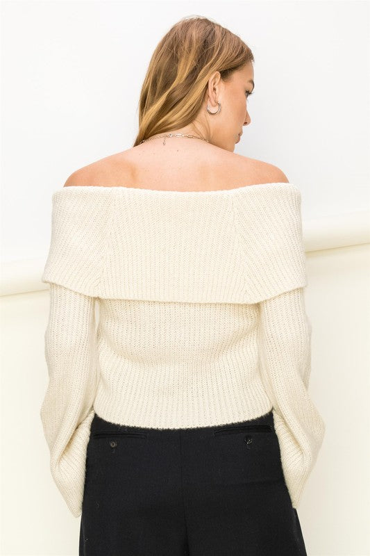 HYFVE Ribbed Off-Shoulder Sweater Shirts & Tops RYSE Clothing Co.   