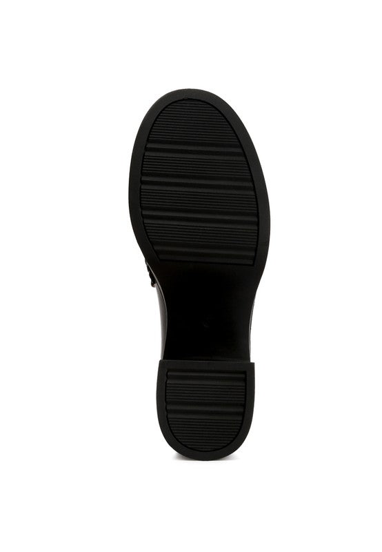 Lisbeth Heeled Platform Loafers Shoes RYSE Clothing Co.   