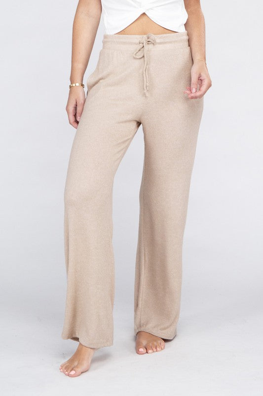 Terry Lounge Pants Pants RYSE Clothing Co. Taupe S 
