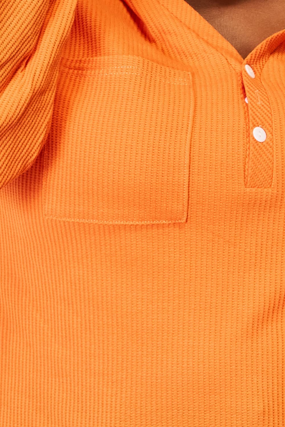 Balloon Sleeve Waffle Knit Hoodie Shirts & Tops RYSE Clothing Co.   