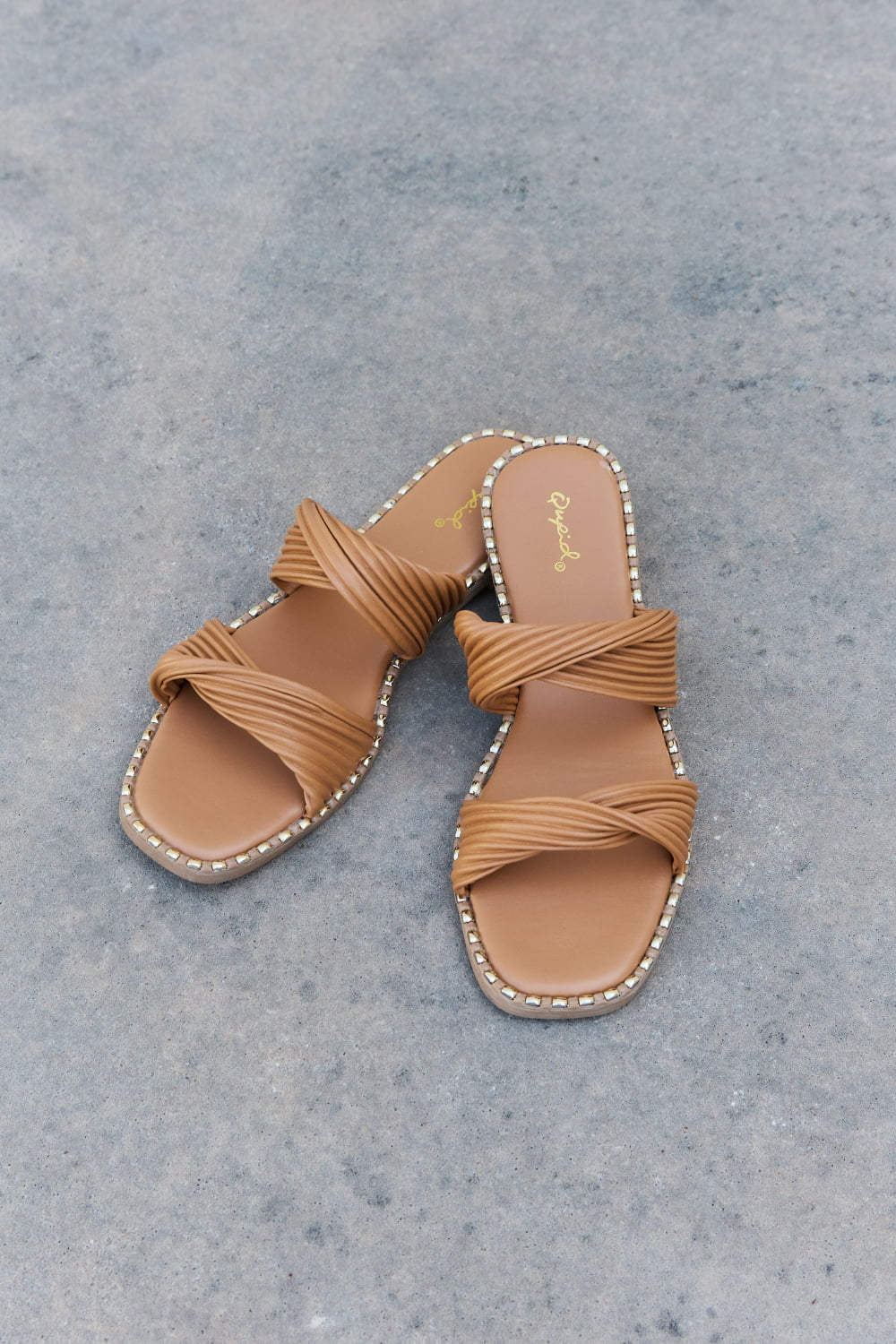 Double Strap Twist Sandals Shoes RYSE Clothing Co.   