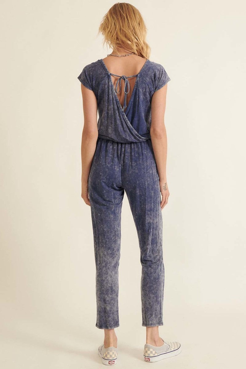 Promesa Mineral Wash Knit Jumpsuit Jumpsuits & Rompers RYSE Clothing Co.   