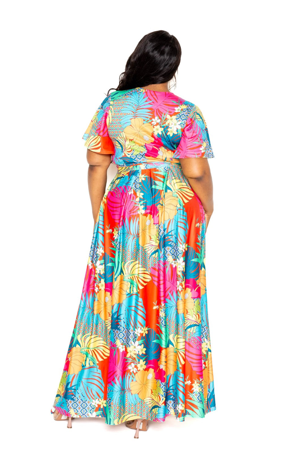 Buxom Couture Tropical Maxi Skirt & Top Set Outfit Sets RYSE Clothing Co.   