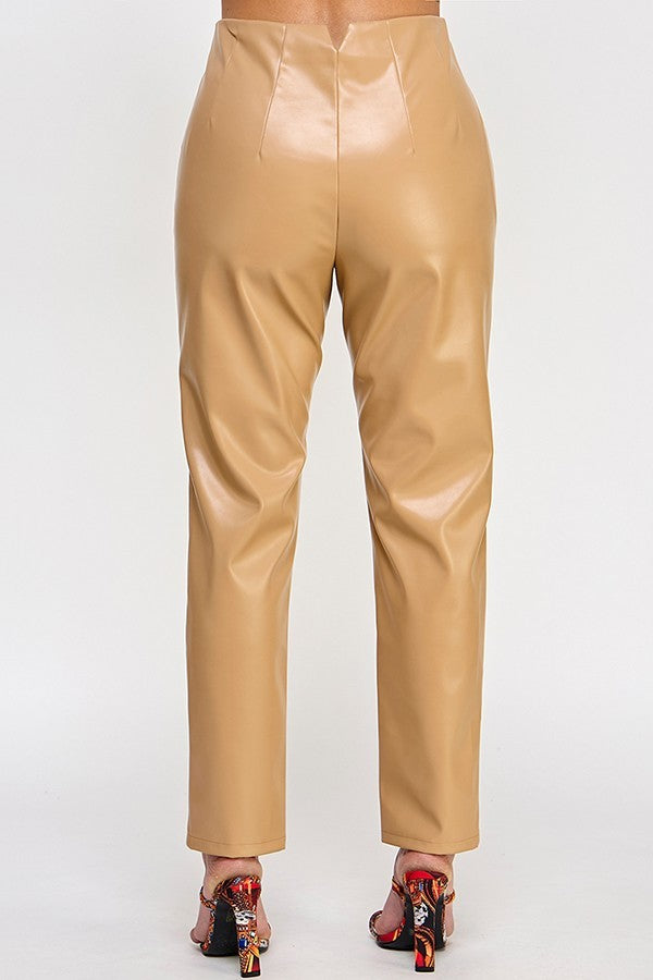 Milk & Honey Vegan Leather Ankle Pants Pants RYSE Clothing Co.   