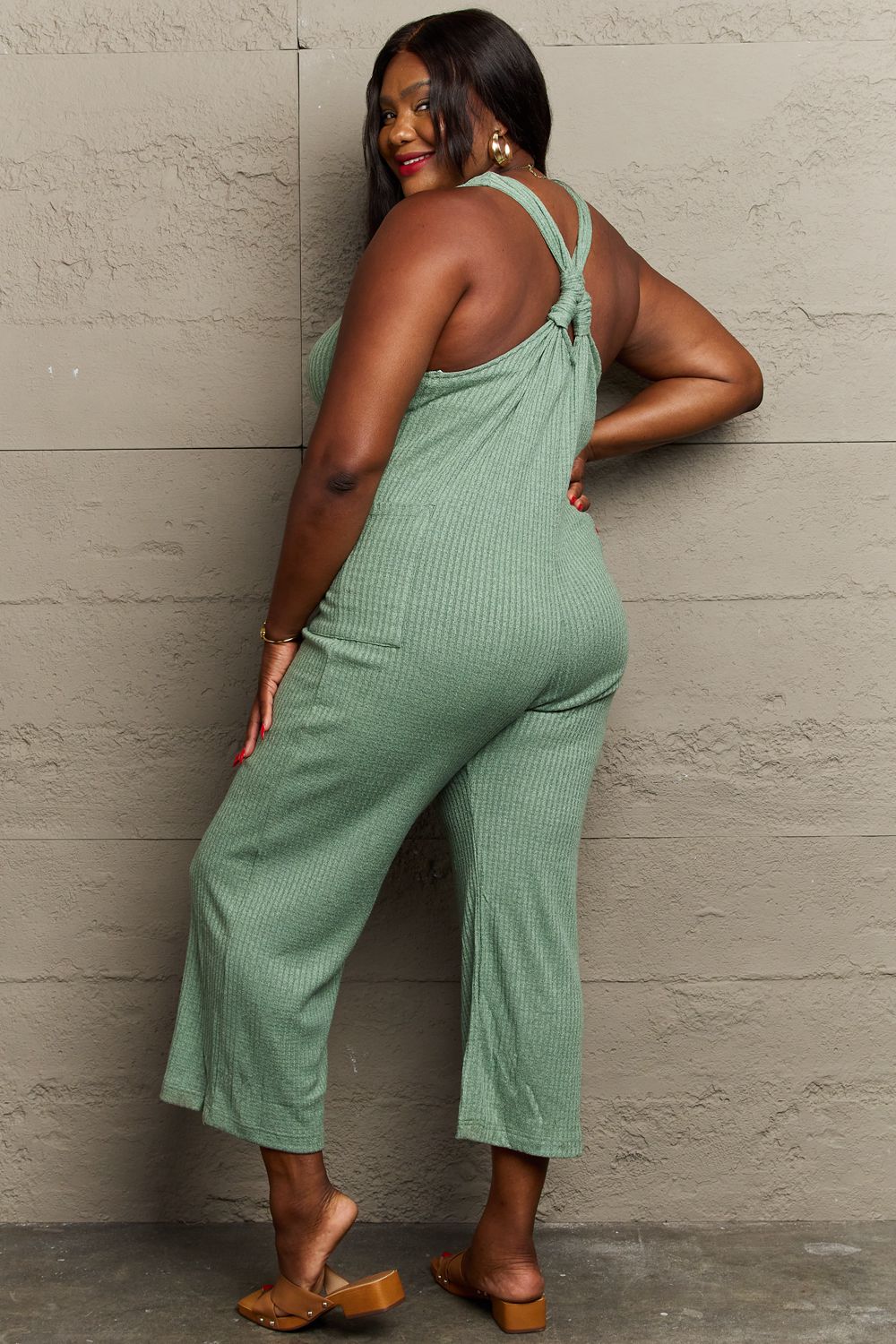 HEYSON Twisted Rib Knit Jumpsuit Jumpsuits & Rompers RYSE Clothing Co.   