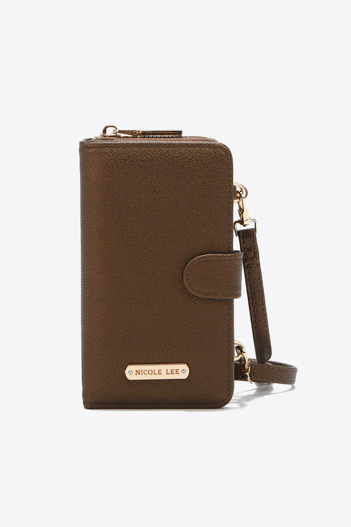 Nicole Lee USA Two-Piece Crossbody Phone Case Wallet Bags & Luggage - Women's Bags - Top-Handle Bags RYSE Clothing Co. Chestnut One Size 