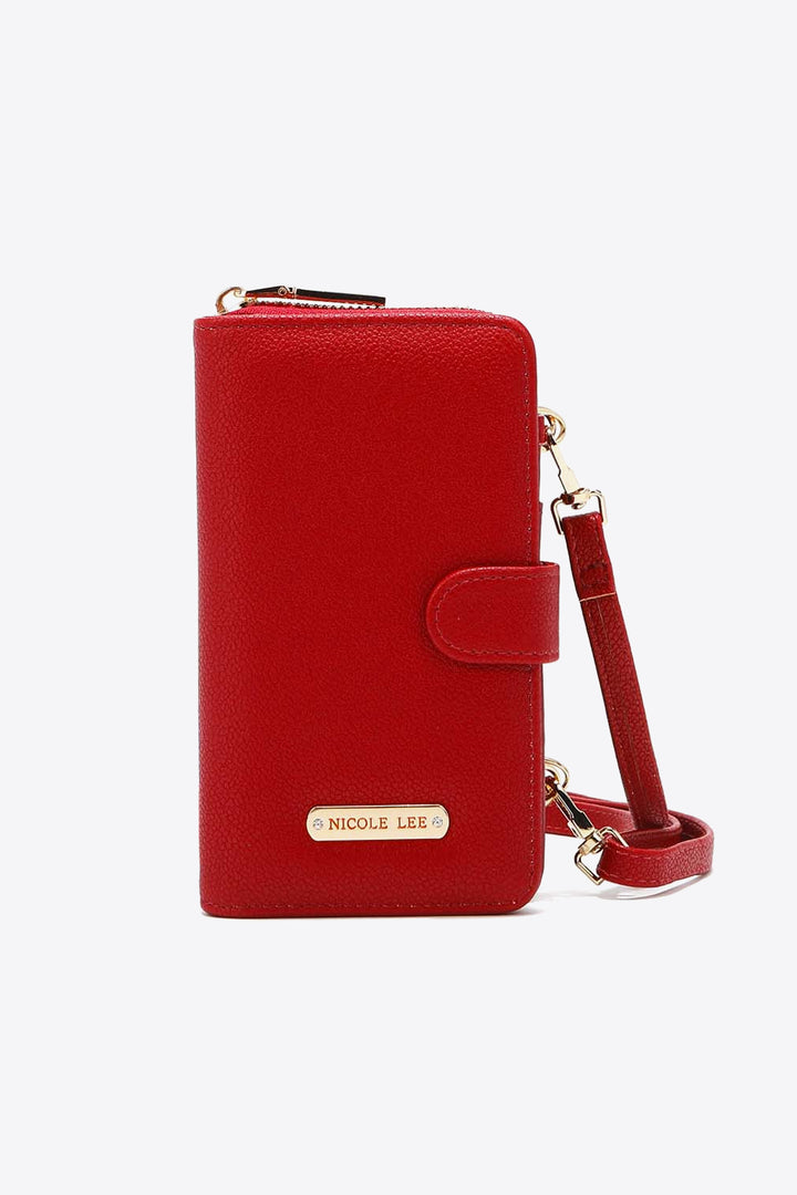 Nicole Lee USA Two-Piece Crossbody Phone Case Wallet Bags & Luggage - Women's Bags - Top-Handle Bags RYSE Clothing Co. Red One Size 