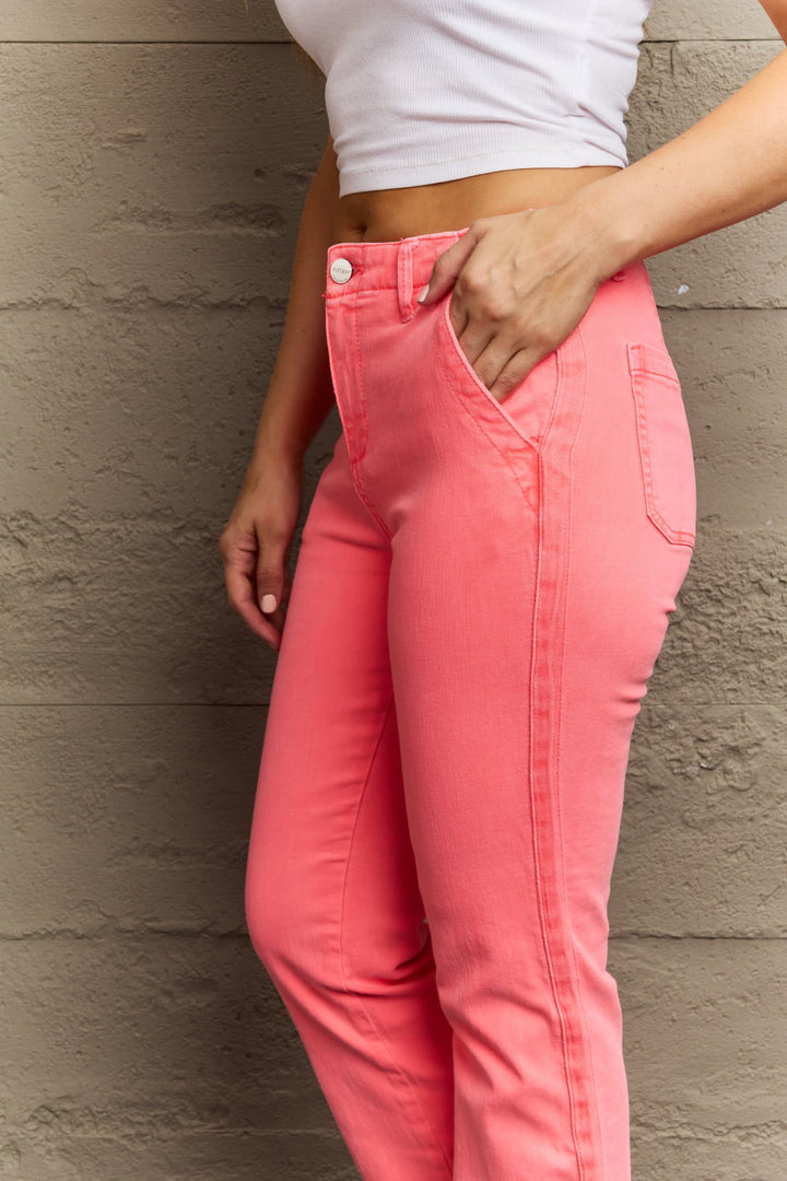 RISEN High Waist Side Twill Straight Jeans Pants RYSE Clothing Co.   