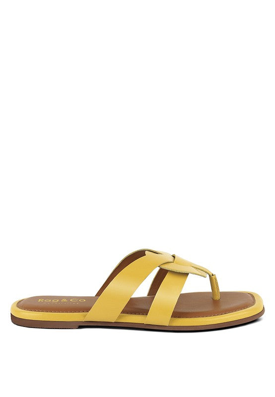 Angel Wide Strap Thong Sandals Shoes RYSE Clothing Co.   